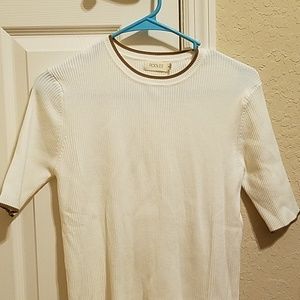 Short Sleeve Cream Sweater from Roolee. NWOT.